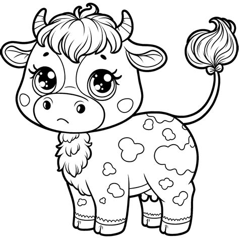Cow Coloring Pages 11 - Coloring Pages Gem