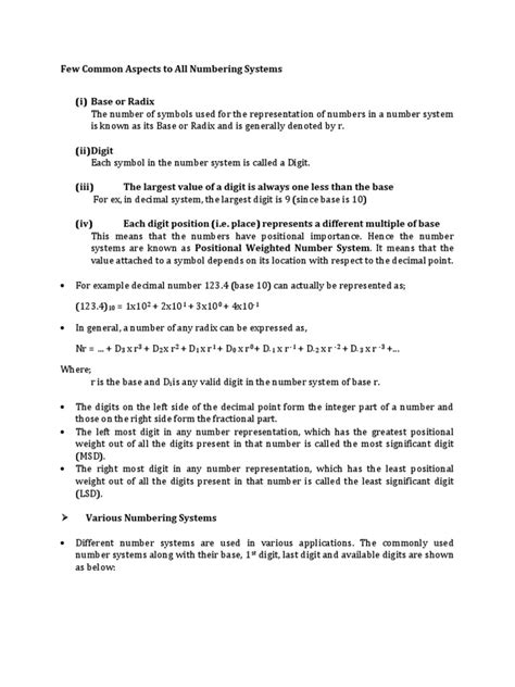 Number System Introduction 的图像结果