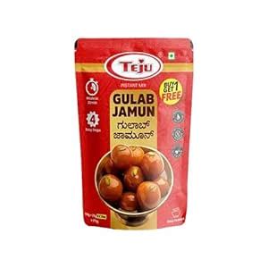 TEJU Gulab Jamun Instant Mix, 175g (Buy 1 Get 1 Free) : Amazon.in ...