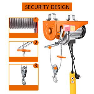 VOLTZ Mini Hoist VZ-EH 500-20mtr-Copper Winding Motor Used for small ...
