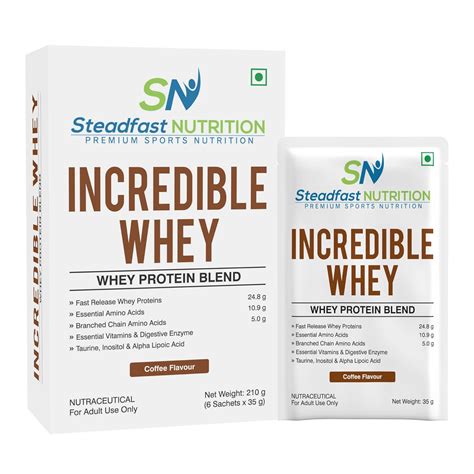Steadfast Nutrition Incredible Whey Protein| Isolate and Concentrate ...