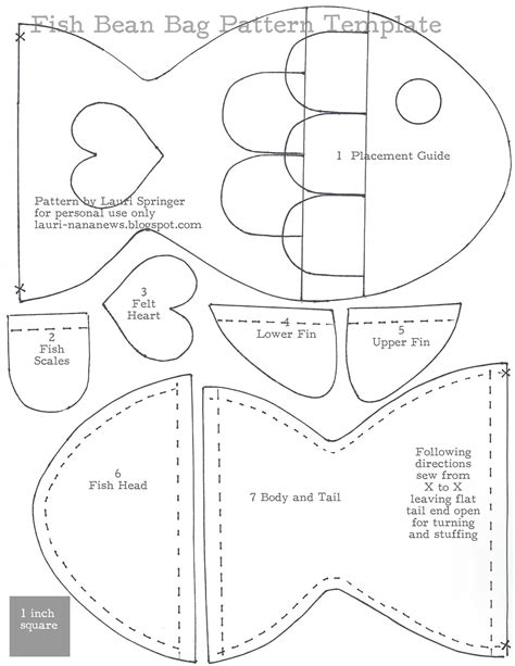 Image result for Fish Sewing Pattern