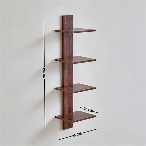 Buy Virgo Agnes 4-Tier Corner Shelf - Brown from Home Centre at just ...