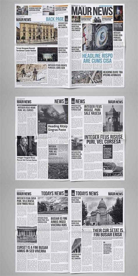 Image result for InDesign Newspaper Template