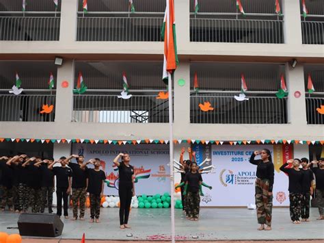 Independence Day celebration at Apollo School, Ahmedabad