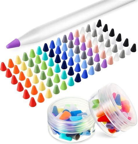 Buy Weewooday 96 Pieces Nib Cover Silicone Nibs Covers Compatible with ...