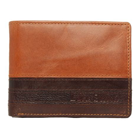 Buy LOUIS STITCH Mens Wallet Brown RFID Blocking Italian Leather ...