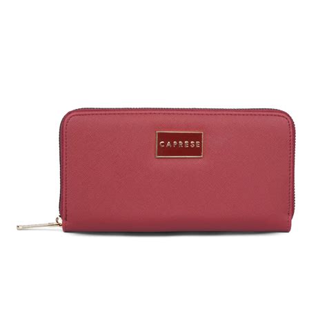 Buy Caprese Sabeena Wallet Large Maroon @ Rs.449 | Caprese Bags – Elite ...