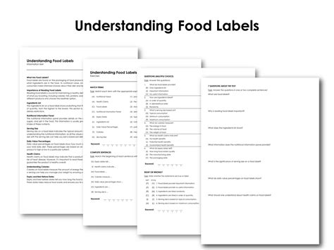 Image result for Food Labels Examples