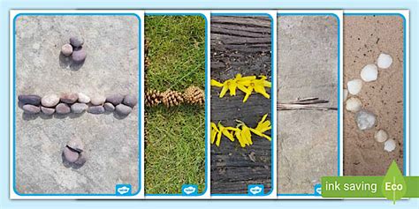 Nature Themed Maths Symbols Display Photos