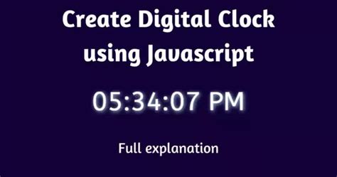 How to Create Digital Clock in JavaScript 的图像结果