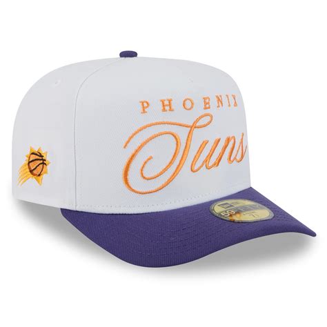 Men's Phoenix Suns New Era White/Purple 2025 NBA Draft A-Frame 59FIFTY ...