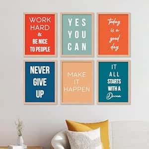 walllane - Motivational Wall Poster for Living Room, Bedroom, Office ...