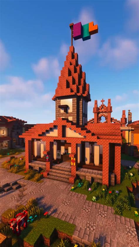 Image result for Town Hall Minecraft Build Tutorial