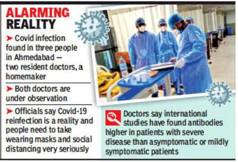 Ahmedabad civic body finds Covid-19 reinfection in two doctors, a ...