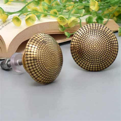 Indian-Shelf Pack of 15 Knobs | Brass Pull Drawer | Gold Fancy Cabinet ...