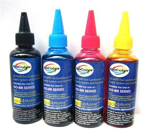 GoColor Premium Compatible Inkjet Ink Go-BR Printers 100 ml x 4 Colours ...
