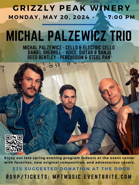 Michal Palzewicz Trio – Grizzly Peak Winery – Ashland, Oregon