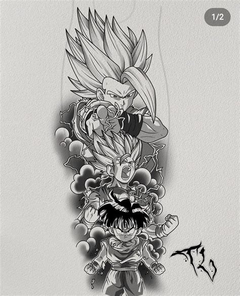 Dragon Ball Z Tattoo Design
