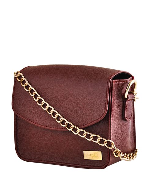 Buy Yelloe Black Solid Sling Bag Online