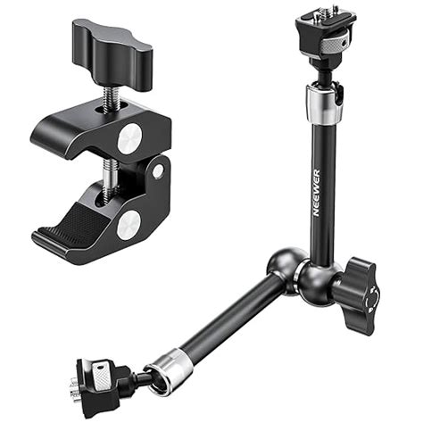 Neewer 11" Articulating Magic Arm Clamp Mount with Super Clamp, Camera ...