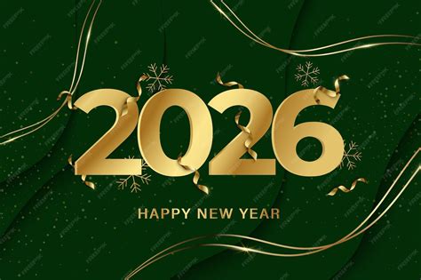 Happy new year 2026 with luxury background | Premium Vector
