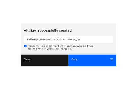 Generate API Key 的图像结果