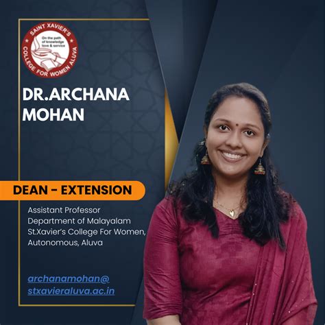 DEANS : St. Xaviers College for Women (Autonomous)