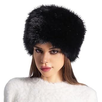 Buy PENINSULA LOVE Faux Fur Russian Hat Women Cossack Hat Soft Warm ...