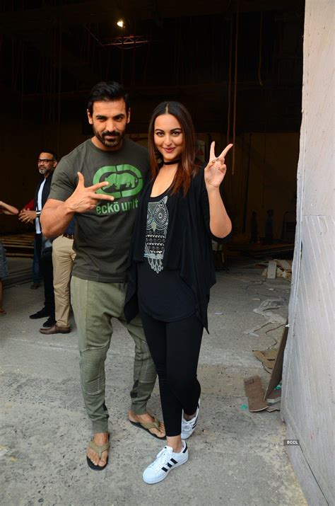 John Abraham and Sonakshi Sinha during the promotion of Force 2 on ...