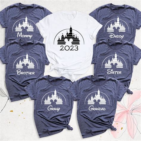 Disney Castle Family Shirt, Disney 2025 Family Trip Shirt, Disneyland ...