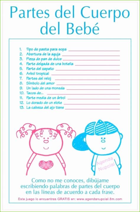 Juegos Para Baby Shower Para Imprimir E14 Letras Baby Shower Juegos ...