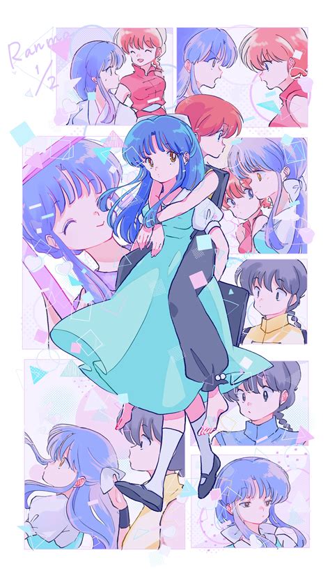 tendou akane and saotome ranma (ranma 1/2) drawn by en_0410 | Danbooru