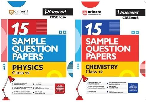 Arihant i Succeed CBSE 2026 Class 12 Physics & Chemistry – 15 Sample ...
