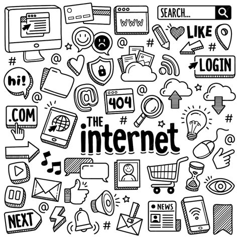 Image result for Hand Drawn Internet Connection