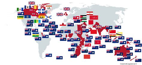 United States Of America State Flags Of The British Empire Under