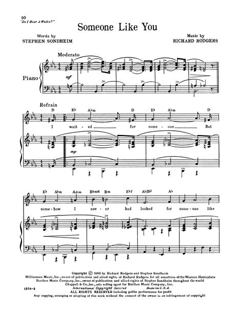 Someone Like You (from Do I Hear A Waltz?) Noten | Richard Rodgers ...