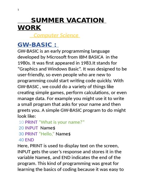 GW Basic Tutorials 的图像结果