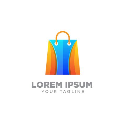 shopping bags logo design template 5105918 Vector Art at Vecteezy
