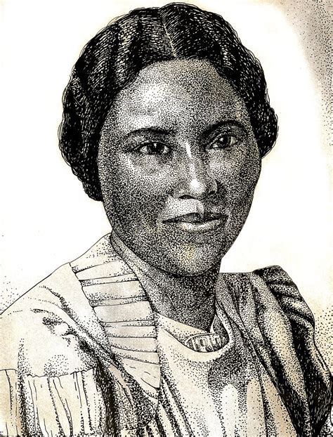 Lois Mailou Jones - Stipple Drawing in Black and White of the First ...