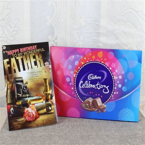Cadbury Celebration Box and Birthday Card for Father – Chocolate ...