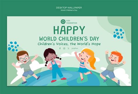 World children's day celebration template | Free PSD