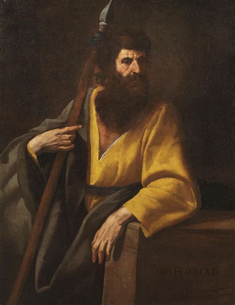 Neapolitan caravagist artist, 17th century SAINT THOMAS APOSTOLE For ...