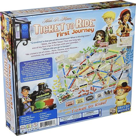 Buy Days of Wonder DO7227 Ticket To Ride: Europe - First Journey, White ...