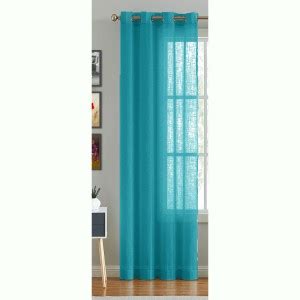 HOMEMONDE 274 cm (9 ft) Cotton Transparent Long Door Curtain Single ...