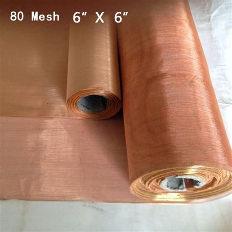 Buy BCLONG 80 Mesh Copper Woven Wire Cloth Fabric Screen Filter Sheet ...