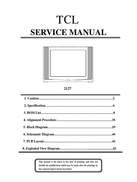 TCL TV Manual 的图像结果