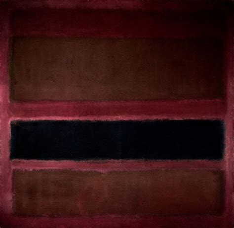 No 18 (Brown and Black on Plum) - Mark Rothko - Colour field Painting ...