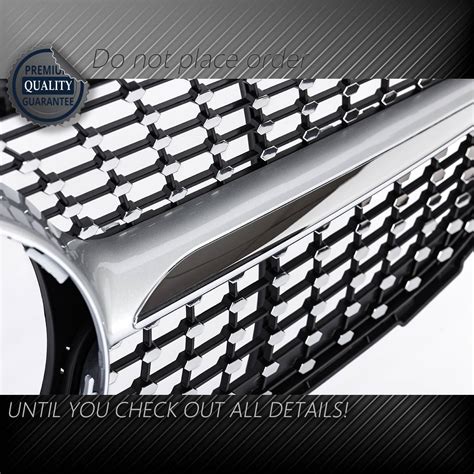 Buy Diamond Grill For Mercedes Benz W205 C Class C250 C300 C400 2015 ...