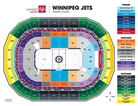 Seating : Canada Life Centre - map of canada life centre